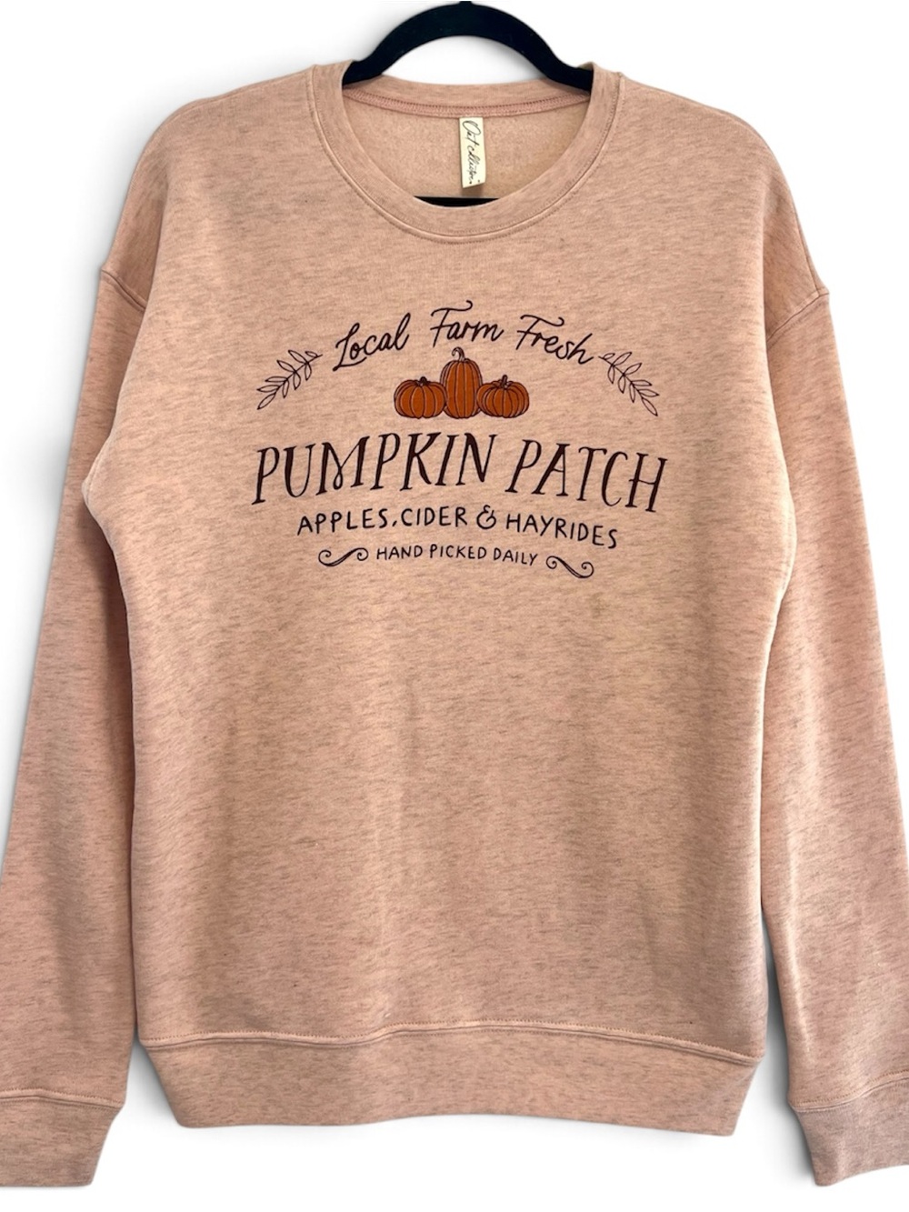 Local Farm Fresh Pumpkin Patch Graphic Sweatshirt - Brand New / MEDIUM